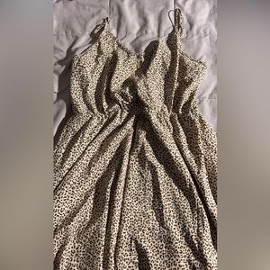 SHEIN dress, cheetah print v-neck, size xl, never worn